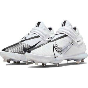 Nike Men's Force Zoom Trout 7 Pro Metal Baseball Cleats CI3134-102 White Size 8